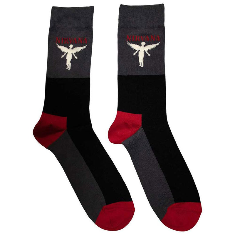 Nirvana In Utero Band Logo Ankle Socks Size One Size