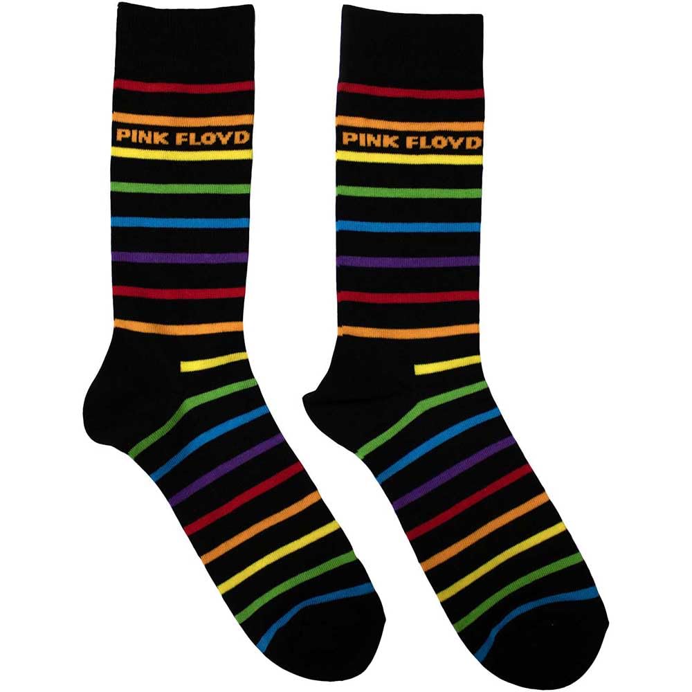 Ankle Socks # Uk Size 6 - 11 Unisex Black # Wide Stripes