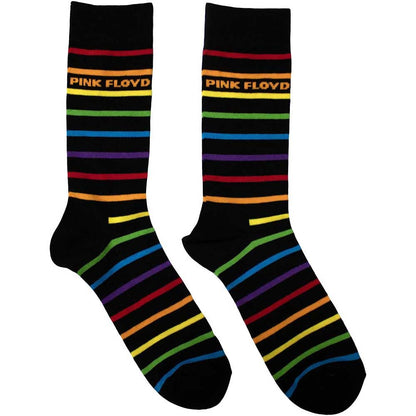Ankle Socks # Uk Size 6 - 11 Unisex Black # Wide Stripes