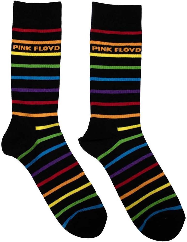 Ankle Socks # Uk Size 6 - 11 Unisex Black # Wide Stripes
