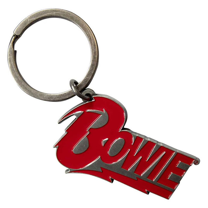 Rock Off officially licensed products David Bowie Classic Logo Keyring Keychain One Size