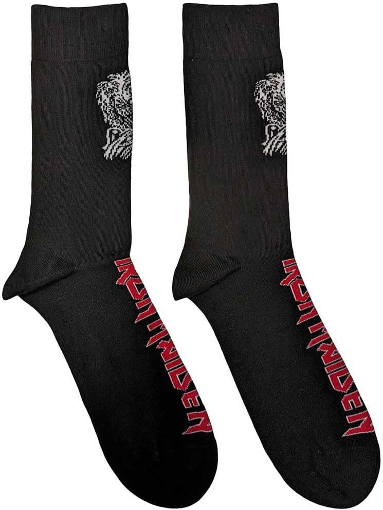 Rock Off officially licensed products Iron Maiden Killers Eddie Ankle Socks Size UK Size 7-11, Black, UK Size 7-11