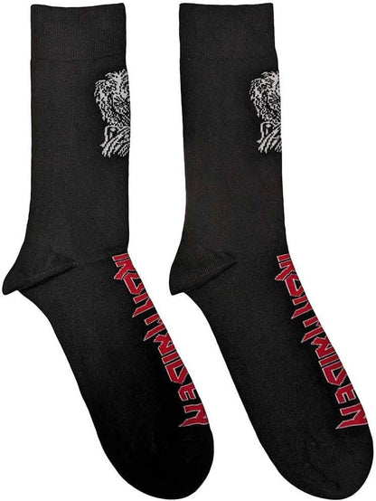 Rock Off officially licensed products Iron Maiden Killers Eddie Ankle Socks Size UK Size 7-11, Black, UK Size 7-11