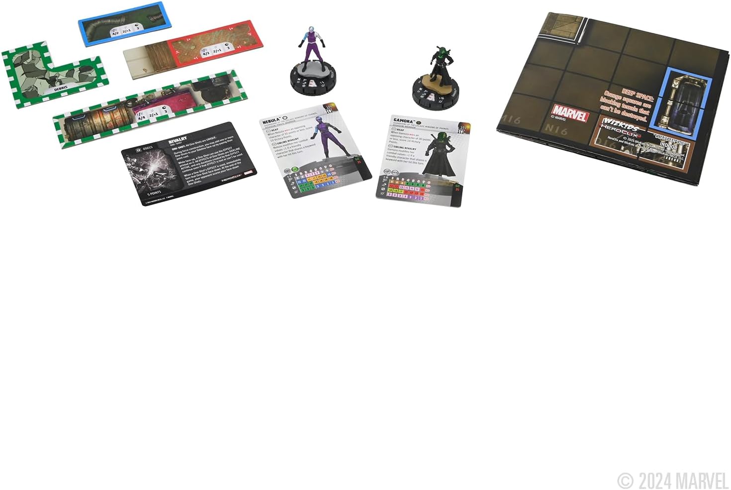 Marvel HeroClix: Collector's Trove Booster Brick (Play at Home Kit Nebula and Gamora, Plastic) Plastic Play at Home Kit Nebula and Gamora
