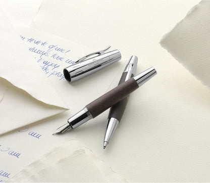 Faber-Castell Propelling Pencil E-Motion Pearw/Chr Dark Br
