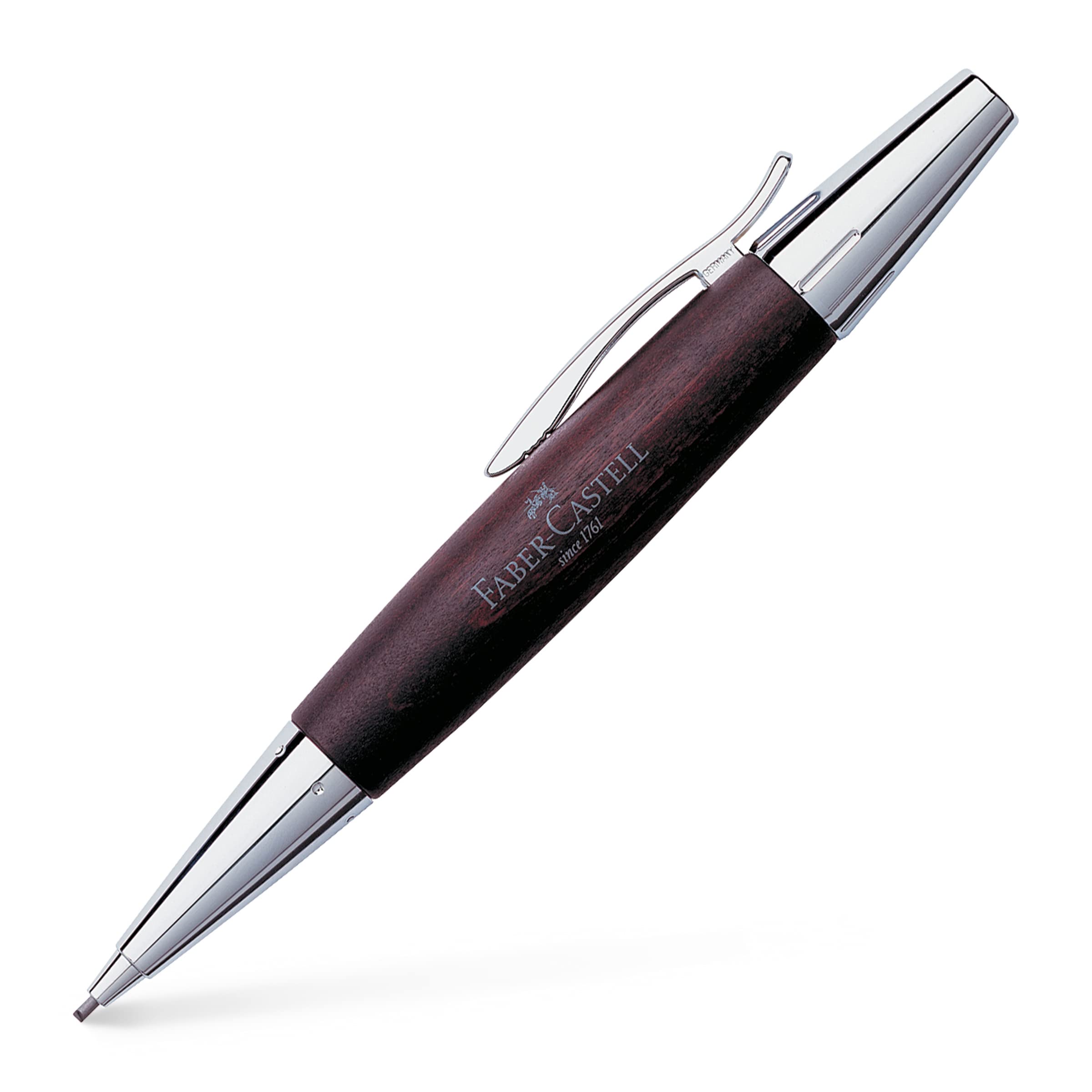 Faber-Castell Propelling Pencil E-Motion Pearw/Chr Dark Br