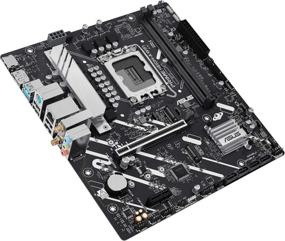 ASUS Prime H810M-A WiFi, Placa Base Intel mATX, 6+1+1+1 etapas de alimentación, Ranura DDR5, PCIe 4.0, 2 Ranuras M.2, WiFi 6E, Ethernet Intel 16 GB, DisplayPort, HDMI, USB-A 10 Gbps, USB-C 5 Gbps