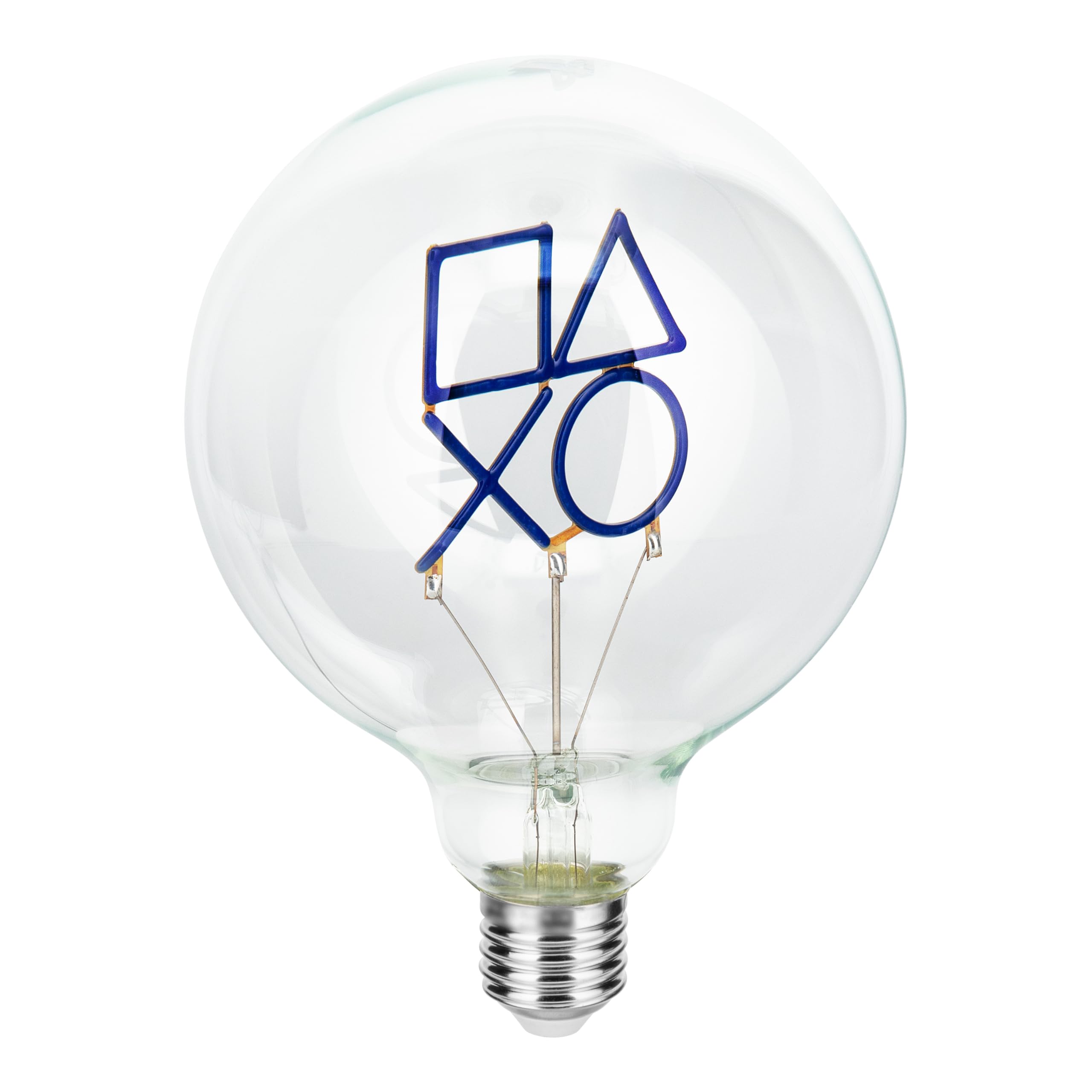 Paladone PlayStation Decorative LED Neon E27 Screw Bulb - Add to Any Edison Compatible Lamp, Officially Licensed Gaming Collectible Gift, for Bedrooms & Homes, Blue