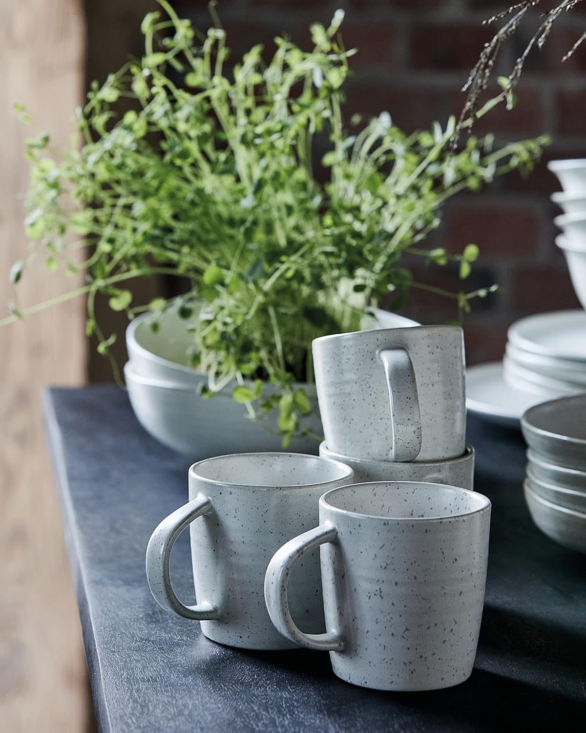 House Doctor - Cup, Hdpion - Grey/white - H: 9 Cm, Dia: 9 Cm