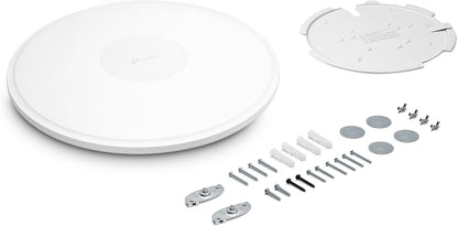 TP-Link EAP772 Point d'accès WiFi 7, Points d'accès sans Fil Gigabit BE9300 tri-Bandes, Prend en Charge PoE Passif, Montage Facile au Mur ou au Plafond, contrôleur Cloud Gratuit, Omada Mesh & IA