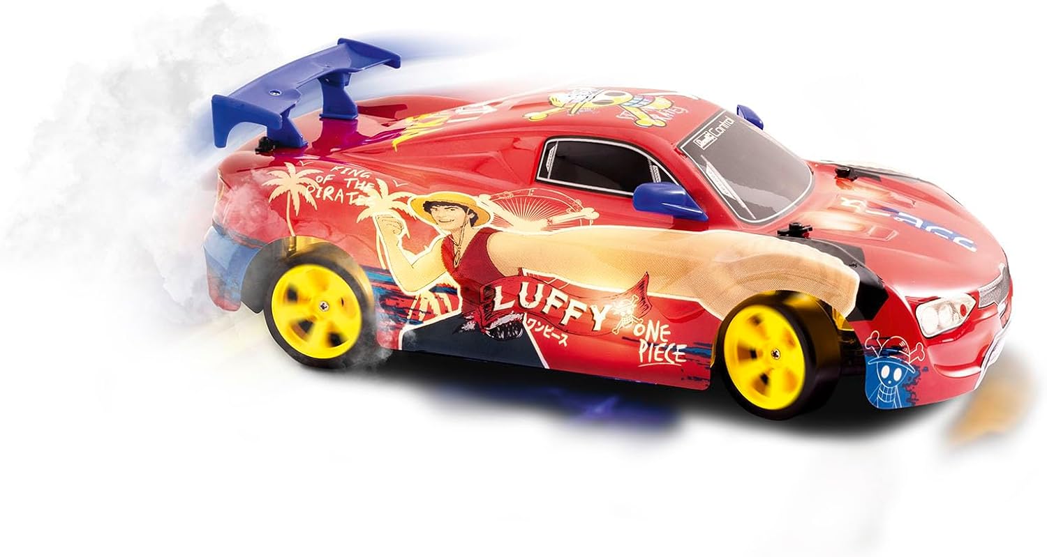 Revell Control 24693 RC Anime Drift Car One Piece With Precise 2.4 GHz Control, Stunning Underfloor LED Lighting, 4 Wheel Drive, 1:18 Scale, 31.5cm in length