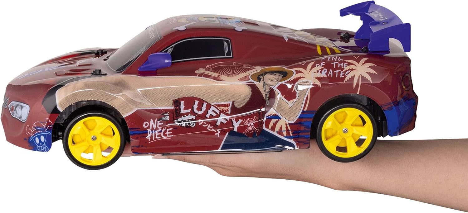 Revell Control 24693 RC Anime Drift Car One Piece With Precise 2.4 GHz Control, Stunning Underfloor LED Lighting, 4 Wheel Drive, 1:18 Scale, 31.5cm in length