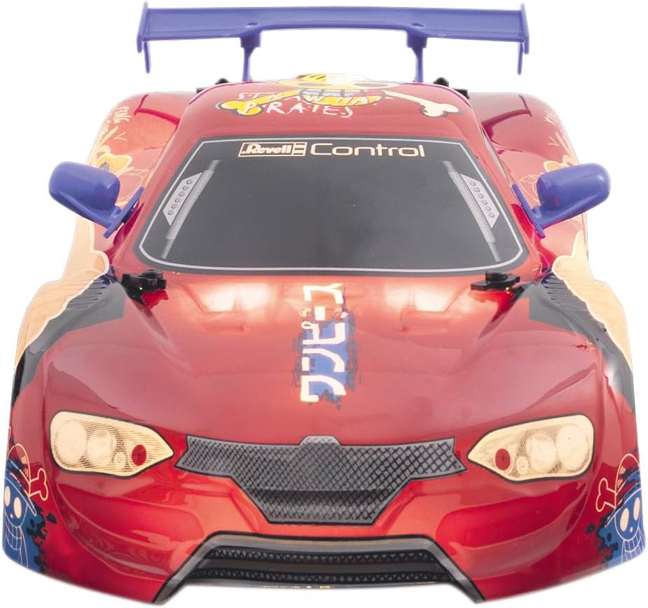 Revell Control 24693 RC Anime Drift Car One Piece With Precise 2.4 GHz Control, Stunning Underfloor LED Lighting, 4 Wheel Drive, 1:18 Scale, 31.5cm in length