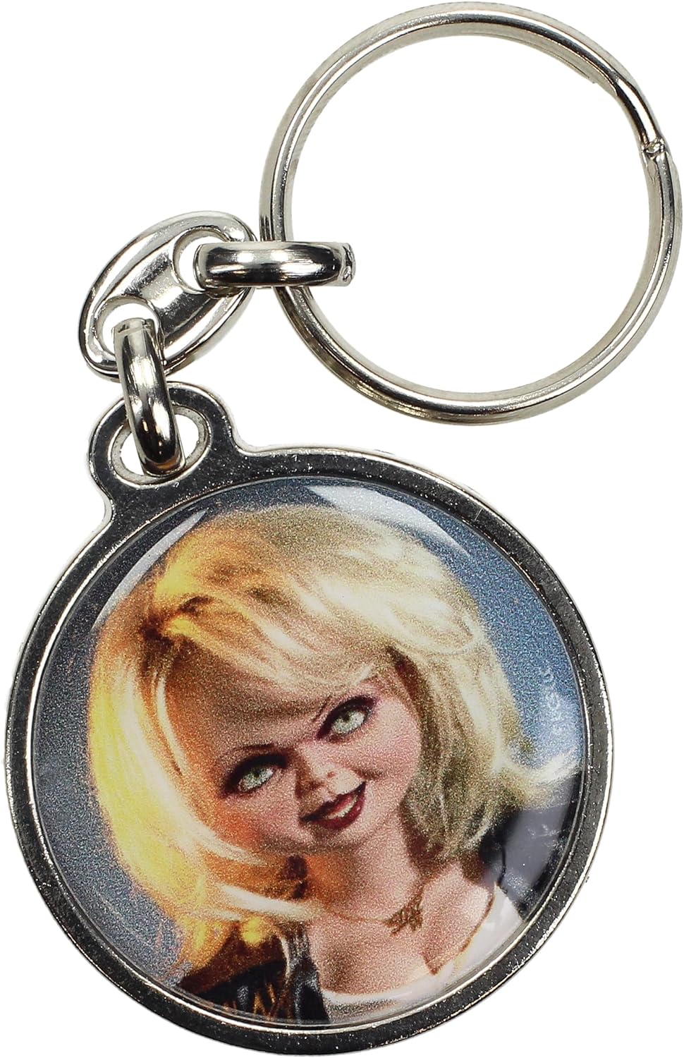 SD TOYS - Tiffany key ring round metal chucky, multicoloured, S
