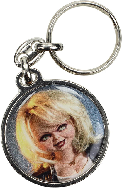 SD TOYS - Tiffany key ring round metal chucky, multicoloured, S