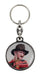 SD TOYS - Freddy round metal key ring nightmare on elm street, multicoloured, S