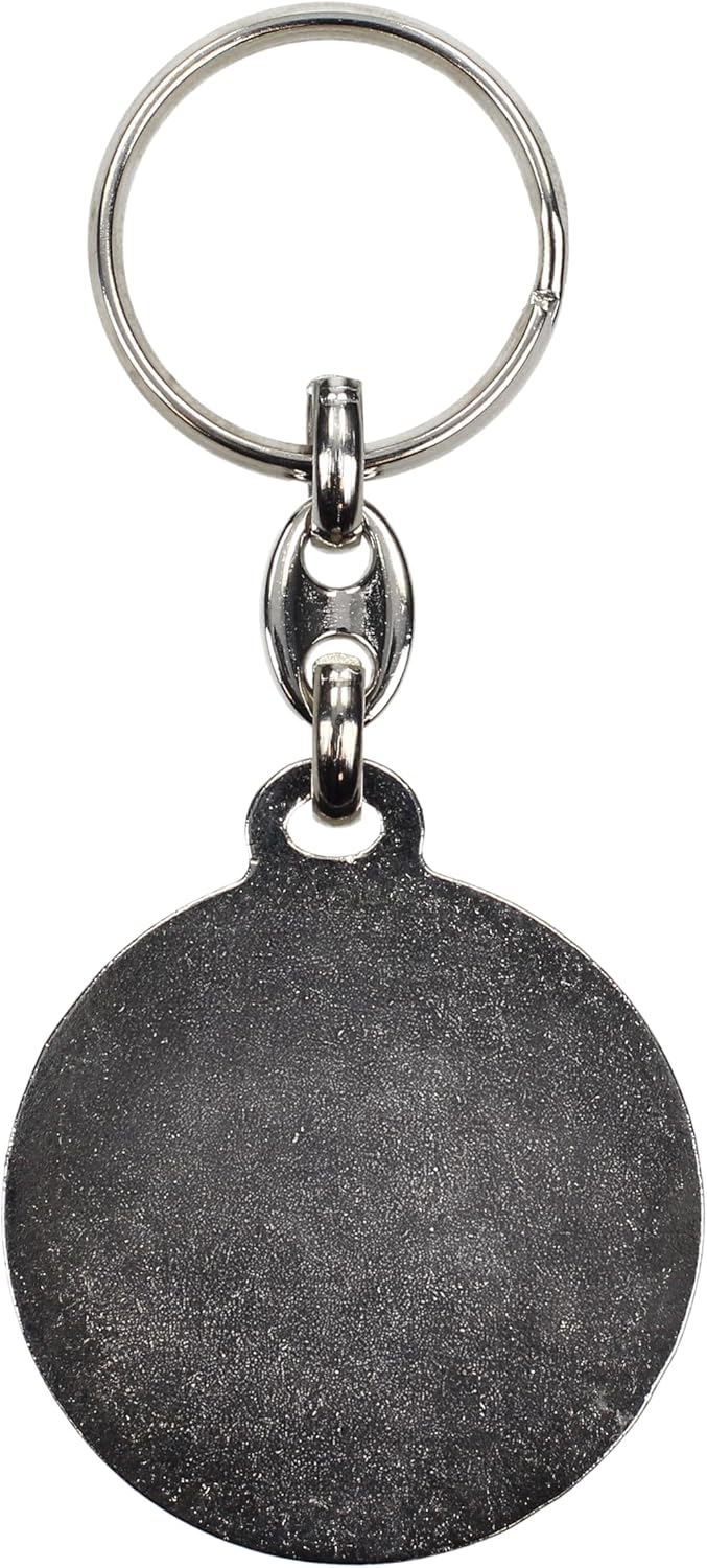 SD TOYS - Freddy round metal key ring nightmare on elm street, multicoloured, S