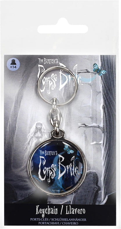 SD TOYS - Logo keychain round metal bride corpse, multicoloured, S
