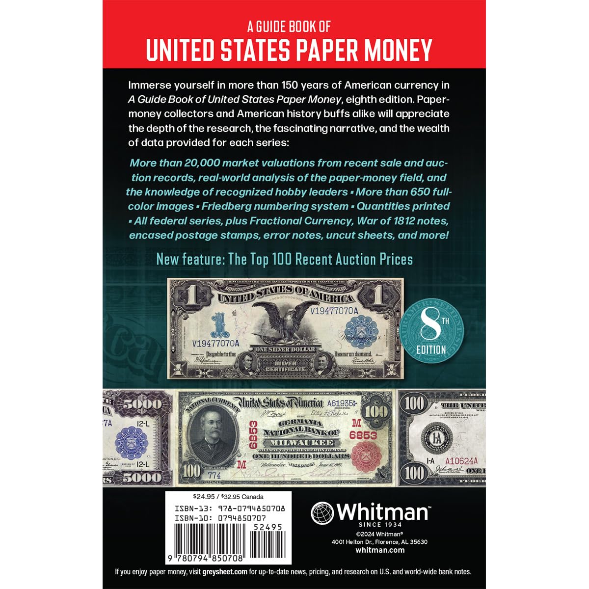 A Guide Book of United States Paper Money, 8th Edition