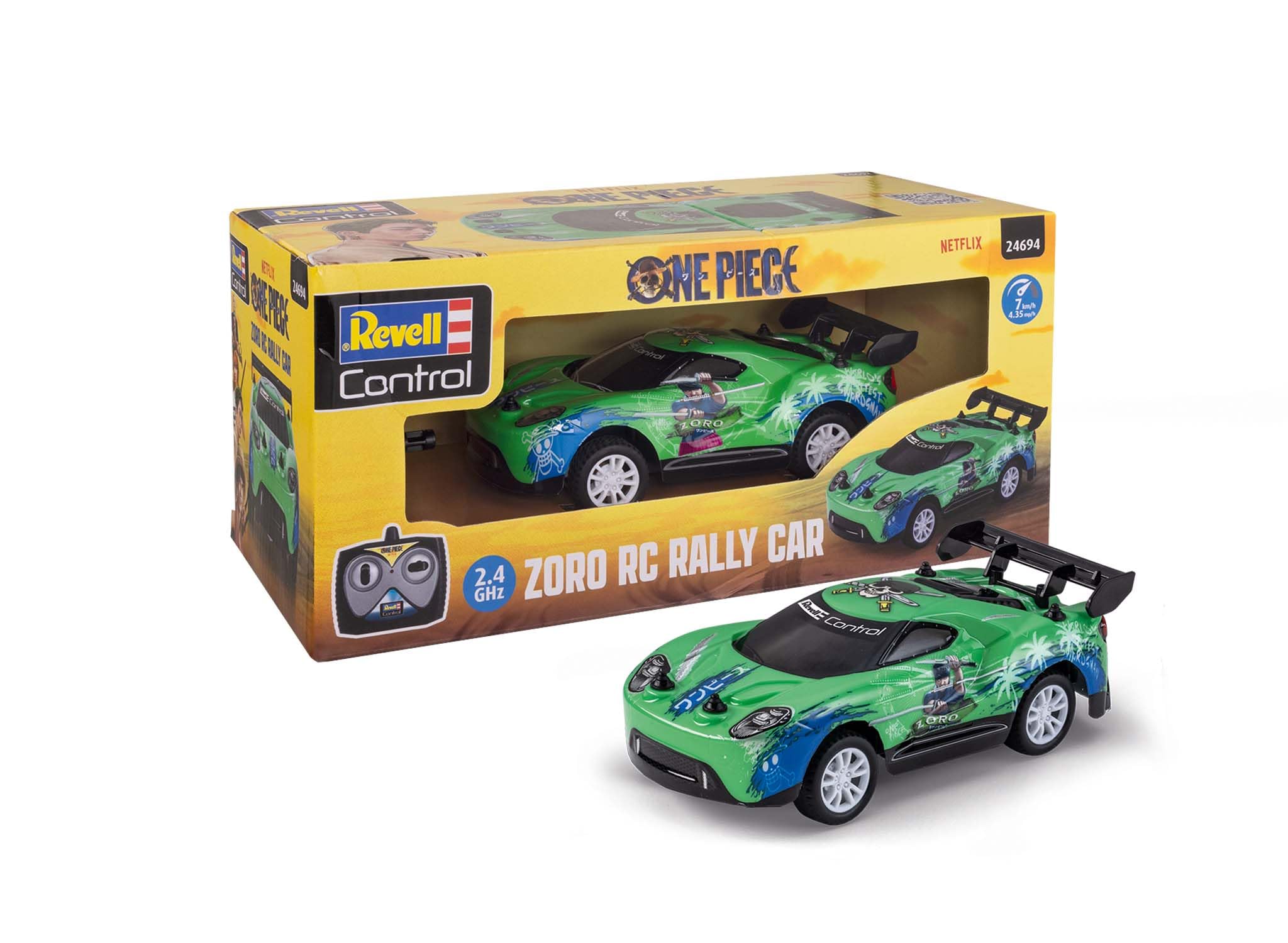 Revell Control 24694 RC Anime Car One Piece With Precise 2.4 GHz Control, 1:24 Scale, 14.5cm in length