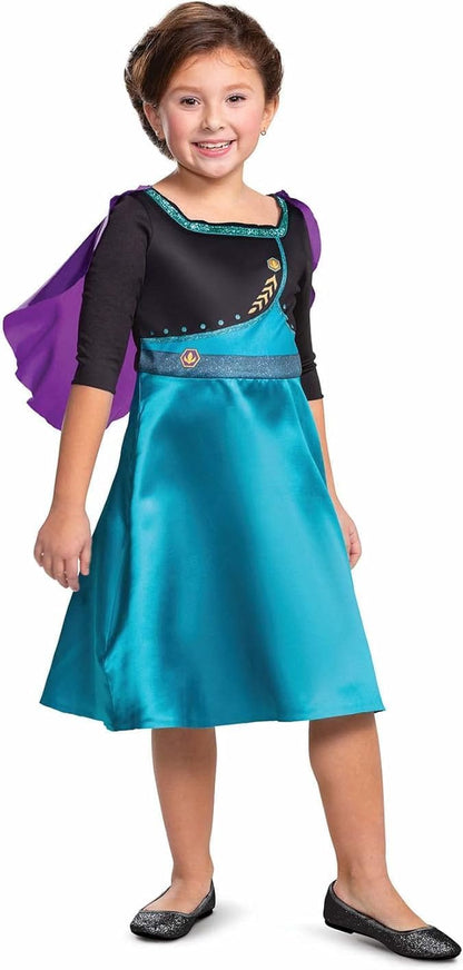 Disney Official Standard Frozen Anna Costume Girls, Anna Dress, Frozen Costume Girls, Carnival Fancy Dress Princess Costume for Children