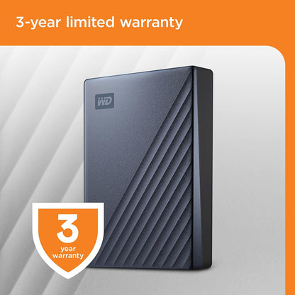 WD 6TB My Passport Ultra, portable external storage, external hard drive, software with defense against ransomware, backup and password protection, Works with PC, Xbox S|X, PS5, PS4, Midnight Blue