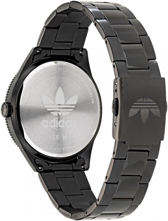 Adidas Unisex-Adults Analogue Quarz Watch with Stainless Steel Strap AOFH22056