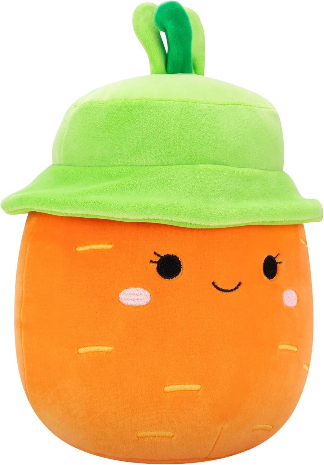 Squishmallows Original 7.5-Inch Caroleena the Orange Carrot with Bucket Hat - Official Squishmallows Plush - Soft Easter Plush