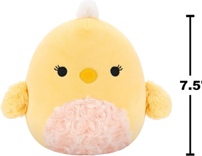 Squishmallows Original 7.5-Inch Aimee the Yellow Chick - Official Squishmallows Plush - Soft Easter Plush