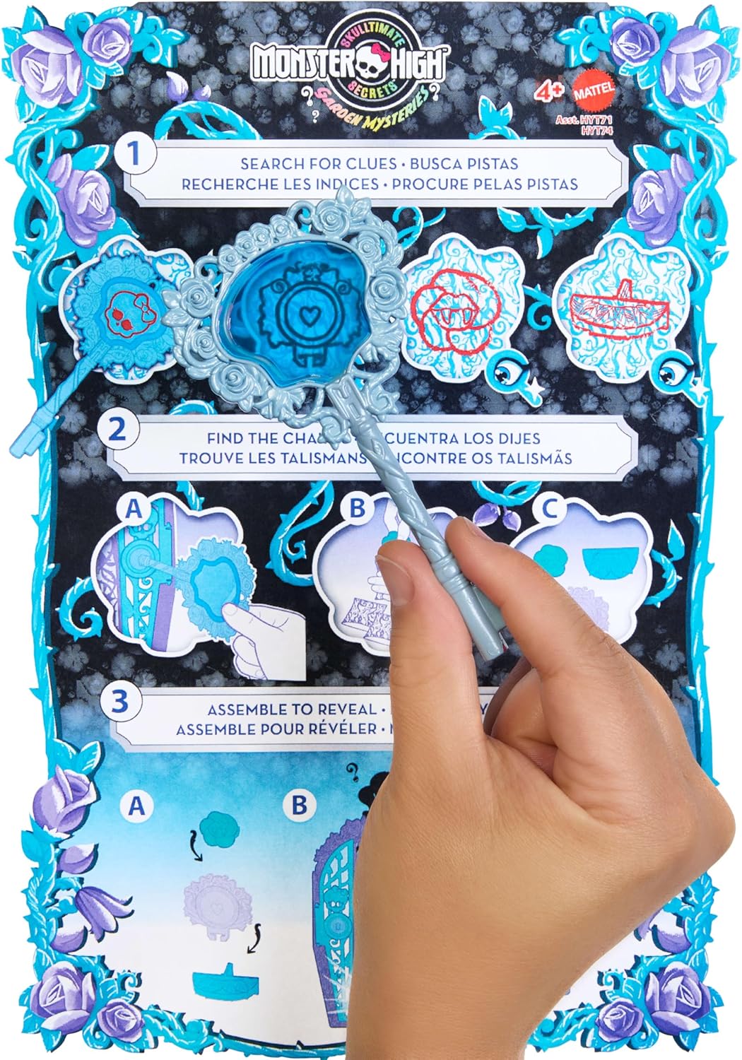 Monster High Skulltimate Secrets Doll and Accessories Set, Garden Mysteries Twyla with Reveal Closet & 19+ Tea Party Surprises like Doll Clothes, HYT74