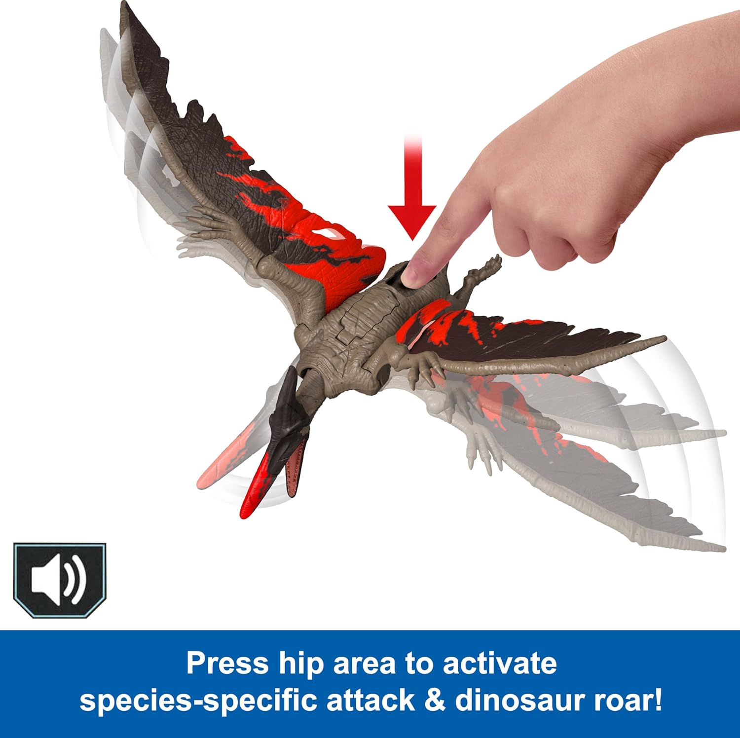 Jurassic World Wild Roar Pteranodon Action Figure