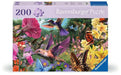 Ravensburger Puzzle 12001369 - Kolibris und Schmetterlinge - 200 Teile Puzzle für ältere Menschen und Senioren, mit größeren, griffigen Puzzleteilen, großer Bildvorlage und mit Unterlage zum Puzzeln