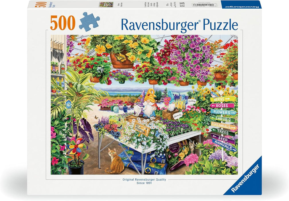Ravensburger Glorious Garden Centre 500 Piece Jigsaw Puzzle for Adults and Kids Age 10 Years +