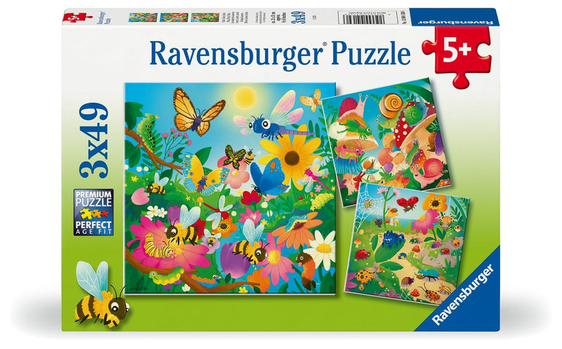 Ravensburger - Children's Puzzle - Set of 3 49-Piece Puzzles - The World of Insects - Girl or Boy from 5 Years Old - High Quality Puzzle - 3 Posters Included - 12004130