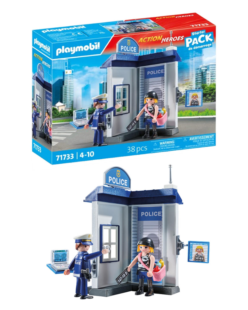 PLAYMOBIL | Action Heroes | Politie Onderzoeksruimte | Politie Speelgoed | Speelgoed voor Kinderen vanaf 4 Jaar | 71733
