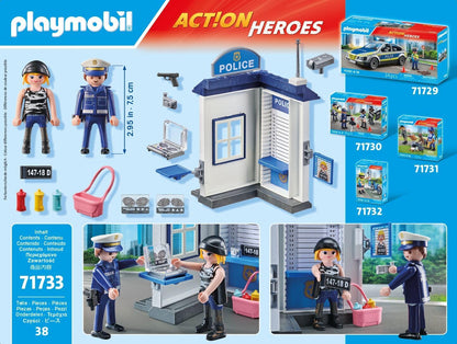 PLAYMOBIL | Action Heroes | Politie Onderzoeksruimte | Politie Speelgoed | Speelgoed voor Kinderen vanaf 4 Jaar | 71733
