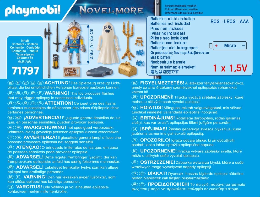 PLAYMOBIL | Novelmore | Kasteelspook en Ridder | Speelgoed voor kinderen vanaf 4 jaar | 71797