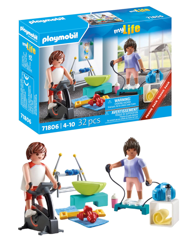 PLAYMOBIL | Sports | Fitnesstraining | Speelgoed voor kinderen vanaf 4 jaar | 71806
