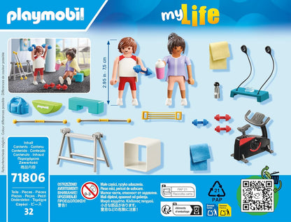 PLAYMOBIL | Sports | Fitnesstraining | Speelgoed voor kinderen vanaf 4 jaar | 71806