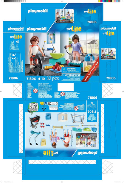 PLAYMOBIL | Sports | Fitnesstraining | Speelgoed voor kinderen vanaf 4 jaar | 71806