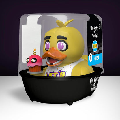TUBBZ Erstausgabe: Five Nights at Freddy's- Chica als Cosplaying-Gummiente Vinylfigur