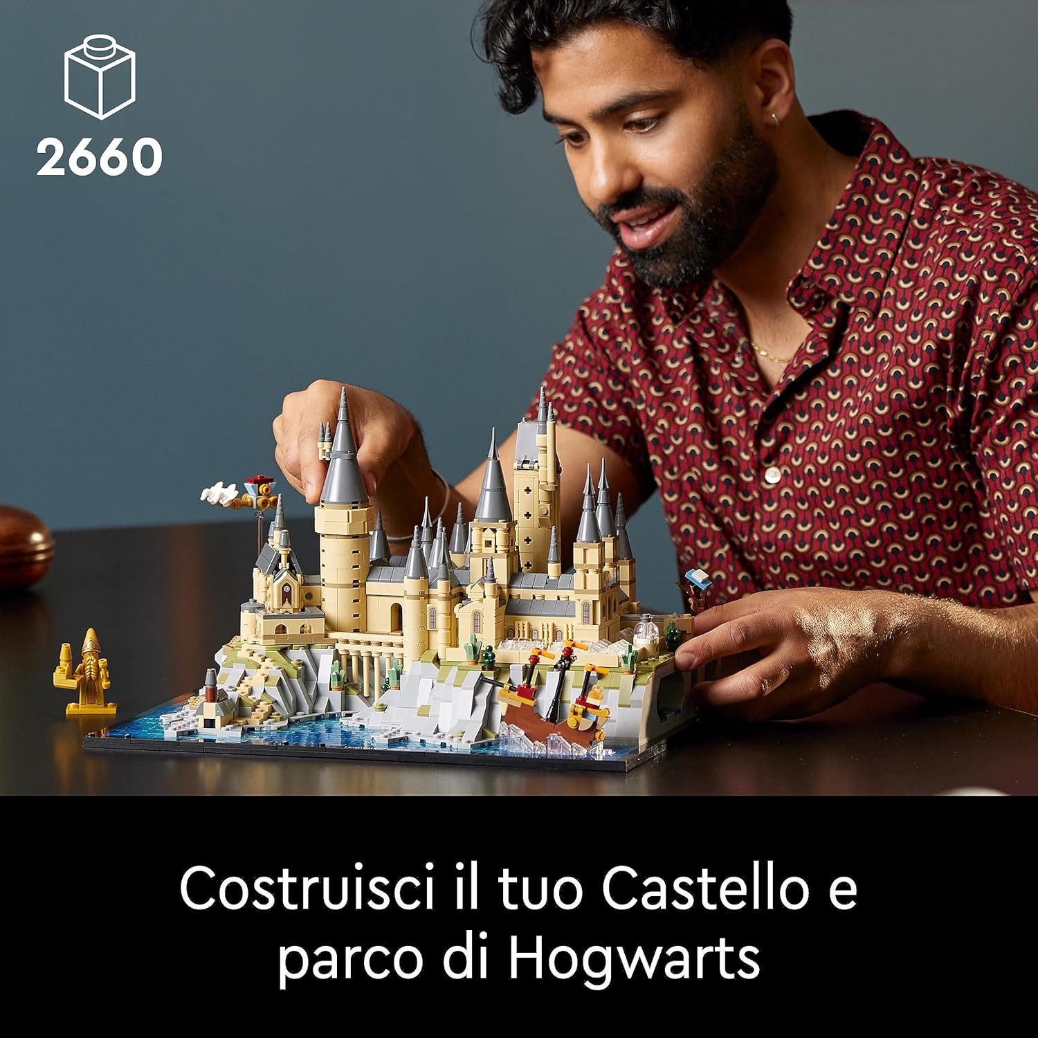 LEGO 76419 Harry Potter Hogwarts Castle and Grounds Big Set for Adults, including Iconic Locations: Great Hall, Chamber of Secrets & More, Valentine's Day Treat, Gifts for Women, Men, Her or Him