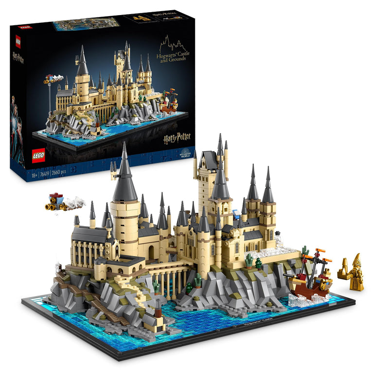 LEGO 76419 Harry Potter Hogwarts Castle and Grounds Big Set for Adults, including Iconic Locations: Great Hall, Chamber of Secrets & More, Valentine's Day Treat, Gifts for Women, Men, Her or Him
