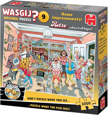 Wasgij Retro Original 9, Home Improvements - Unique 1000 Piece Jigsaw Puzzle for Adults - Colourful, Puzzling, Challenging & Brainteasing Adult Jigsaws - 100% Recycled Cardboard 1000Pc Puzzles - Jumbo