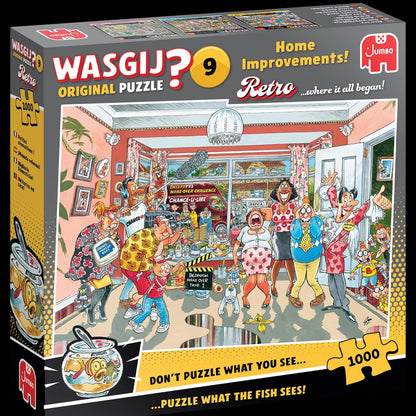 Wasgij Retro Original 9, Home Improvements - Unique 1000 Piece Jigsaw Puzzle for Adults - Colourful, Puzzling, Challenging & Brainteasing Adult Jigsaws - 100% Recycled Cardboard 1000Pc Puzzles - Jumbo