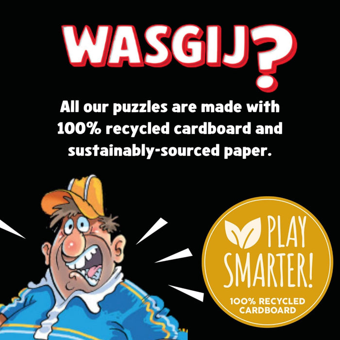 Wasgij Original 46 - Frénésie d'achat dans l'année Centrale ! - Middle Aisle Madness ! - Puzzle Adulte - Puzzle Humoristique - Carton 100% recyclé - 1000 pièces