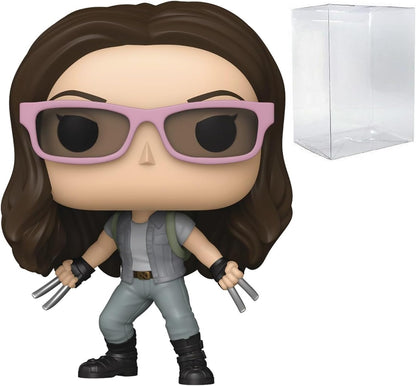 POP Marvel: Deadpool & Wolverine Movie - X-23 Funko Vinyl Figure (Bundled with Compatible Box Protector Case), Multicolor, 3.75 inches