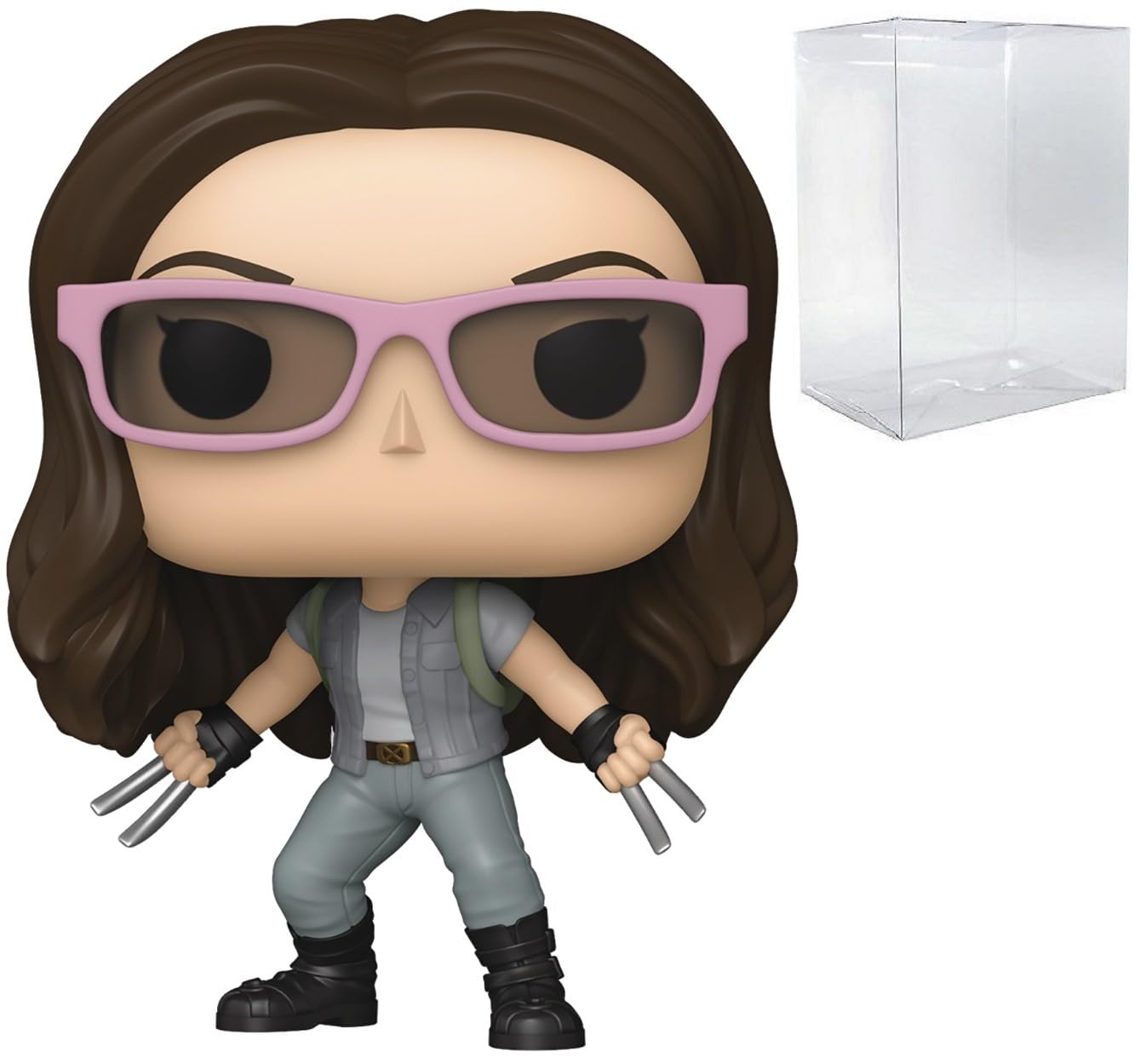 POP Marvel: Deadpool & Wolverine Movie - X-23 Funko Vinyl Figure (Bundled with Compatible Box Protector Case), Multicolor, 3.75 inches