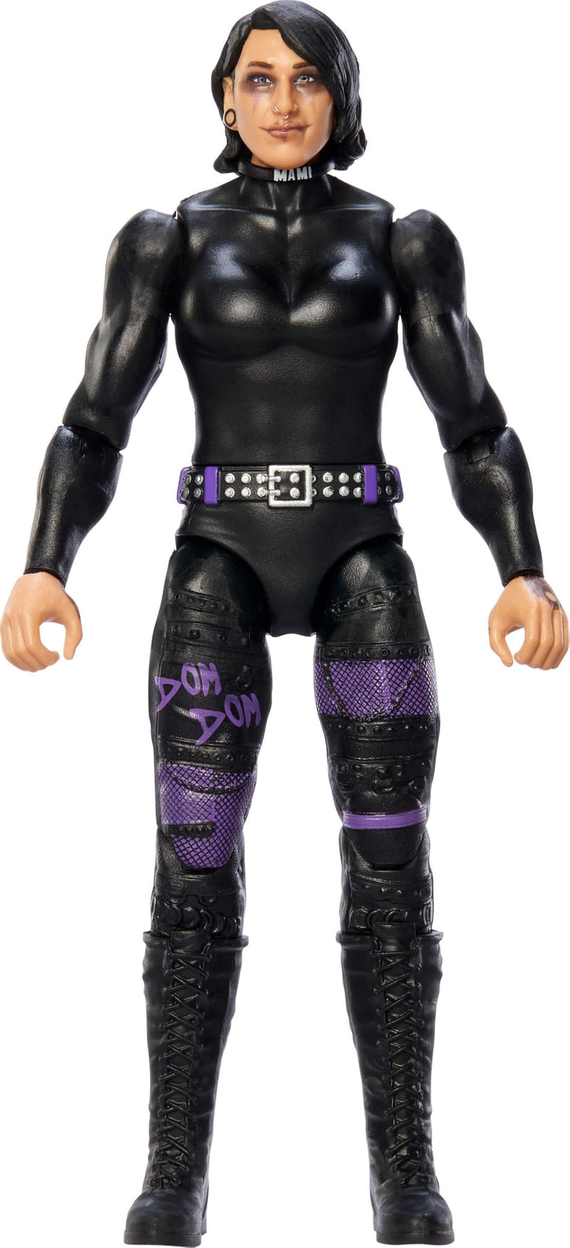 Mattel WWE Rhea Ripley Action Figure, Main Event Series #153 6-inch Collectible with 10 Articulation Points & Life-Like Look, JCV39