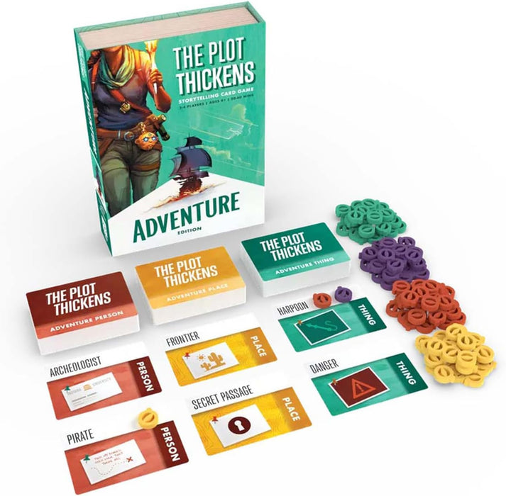 Bright Eye Games - The Plot Thickens Adventure | Card Game | Ages 14+ | 3-4 Players | English Language
